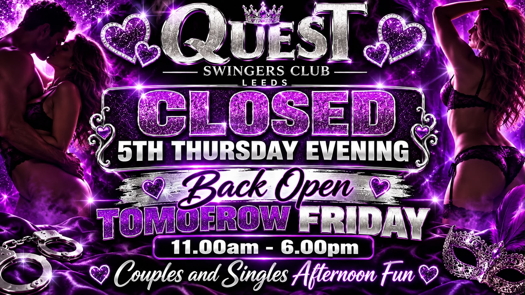 Thursday Evening Closed Every 5th Thursday!